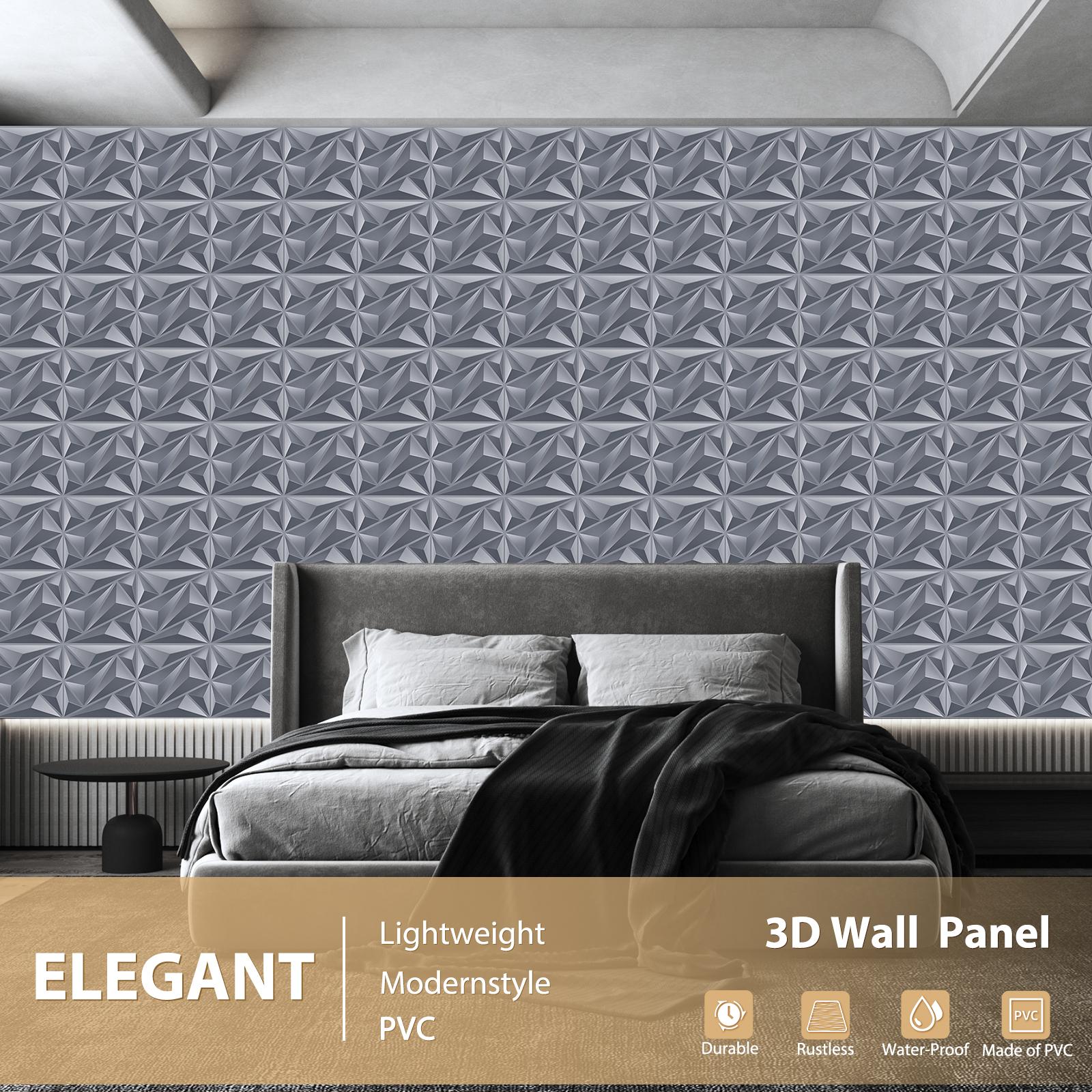 FLOLEOPA PVC Plastic 3D Wall Panels Waterproof Fire Resistant 11.8x11.8 Inches 1mm Thickness Modern Home Decor Ideal for Living Rooms Bedrooms Hotels Offices Game Rooms TV Feature Walls Geometric Patterns Easy Installation FLOLEOPA PVC Plastic 3D Wall Panels Waterproof Fire Resistant 11.8x11.8 Inches 1mm Thickness Modern Home Decor Ideal for Living Rooms Bedrooms Hotels Offices Game Rooms TV Feature Walls Geometric Patterns Easy Installation