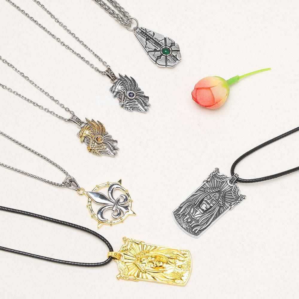 Warhammer 40K Game Peripheral Necklace Fashionable Handsome Men And Women Sweater Chain Cosplay Accessories Gift For Game Fans