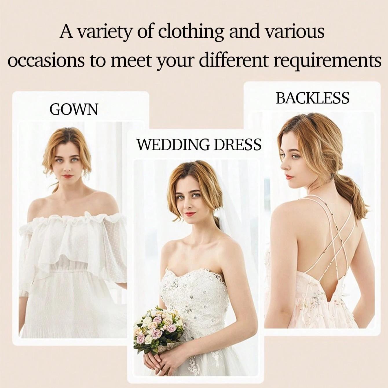 Foldable Bra Straps, Invisible Design, Breast Lifters, Comfortable & Secure Fit, Ideal for Daily Wear, Enhance Your Wardrobe