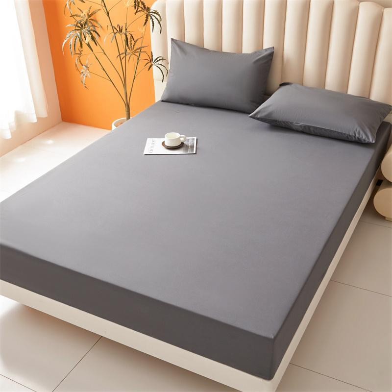 Solid Color Bed Sheet & Pillowcase Set, 2/3 Counts Soft Comfortable Polyester Bedding Set, Bedding Supplies for Home Bedroom Hotel, Bed Sheet Sets