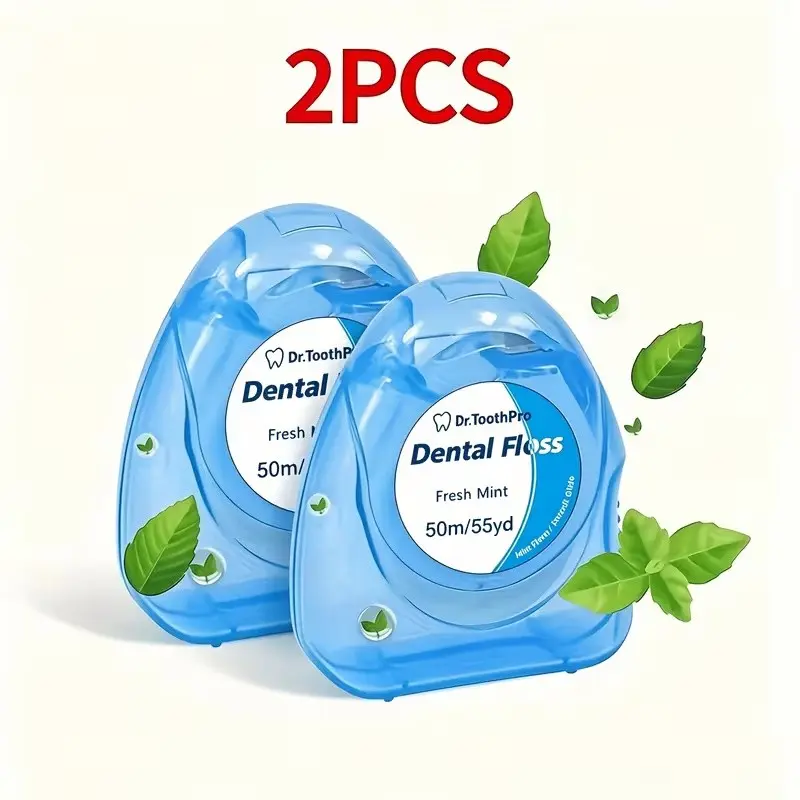 Mint Flavor Dental Floss Rolls, Deep Cleaning Tooth Care, Portable Disposable Floss Sticks, Ideal for Daily Use & Travel
