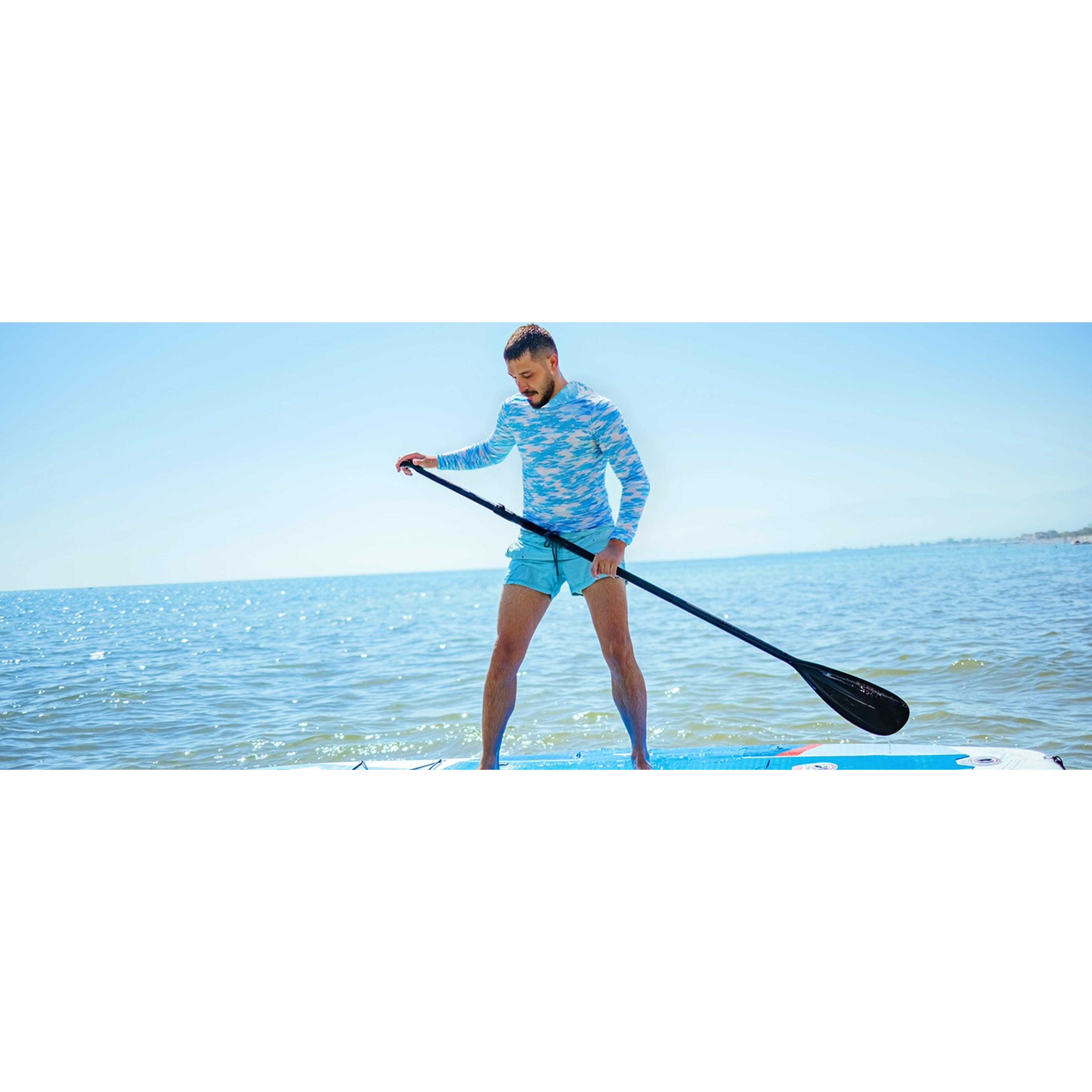 Men's UPF 50+ Hooded Long Sleeve Fishing Shirt, Lightweight Camo Sun Protection Hiking Hunting ShirtGift