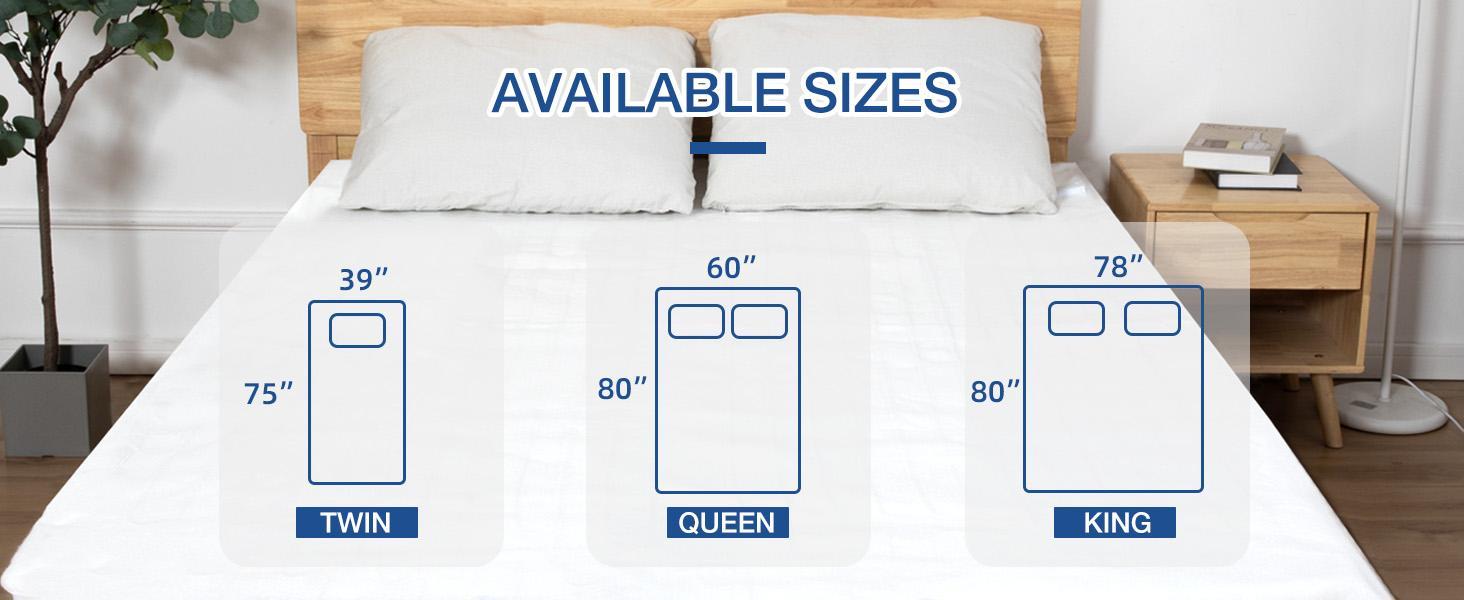 DailyLife Heated Mattress Pad, Electric Bed Warmer - 10 Heating Setting Dual Control with Timer for 9 Hours Auto Off, Machine Washable, Warming Mat, Gifts for Women, Mom, Mother’s Day, FathersDayGift