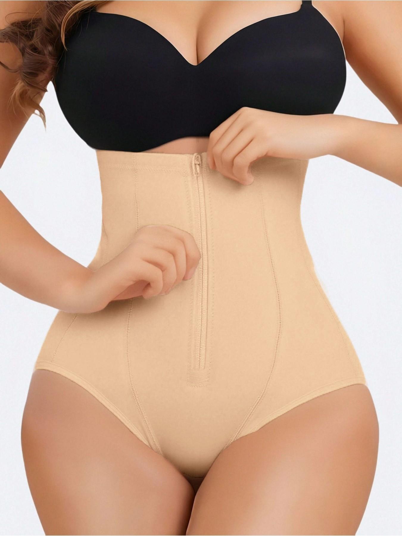 1 Count Women High Cincher Waist Shaping Panty,Butt Lifting Bottoms,Breathable Waist Belt,Double-Layer Reinforced Crotch Shorts,Solid Color High Compression Shapewear Briefs,Tummy Control Underwear,Suitable For All Seasons Multiple Occasions