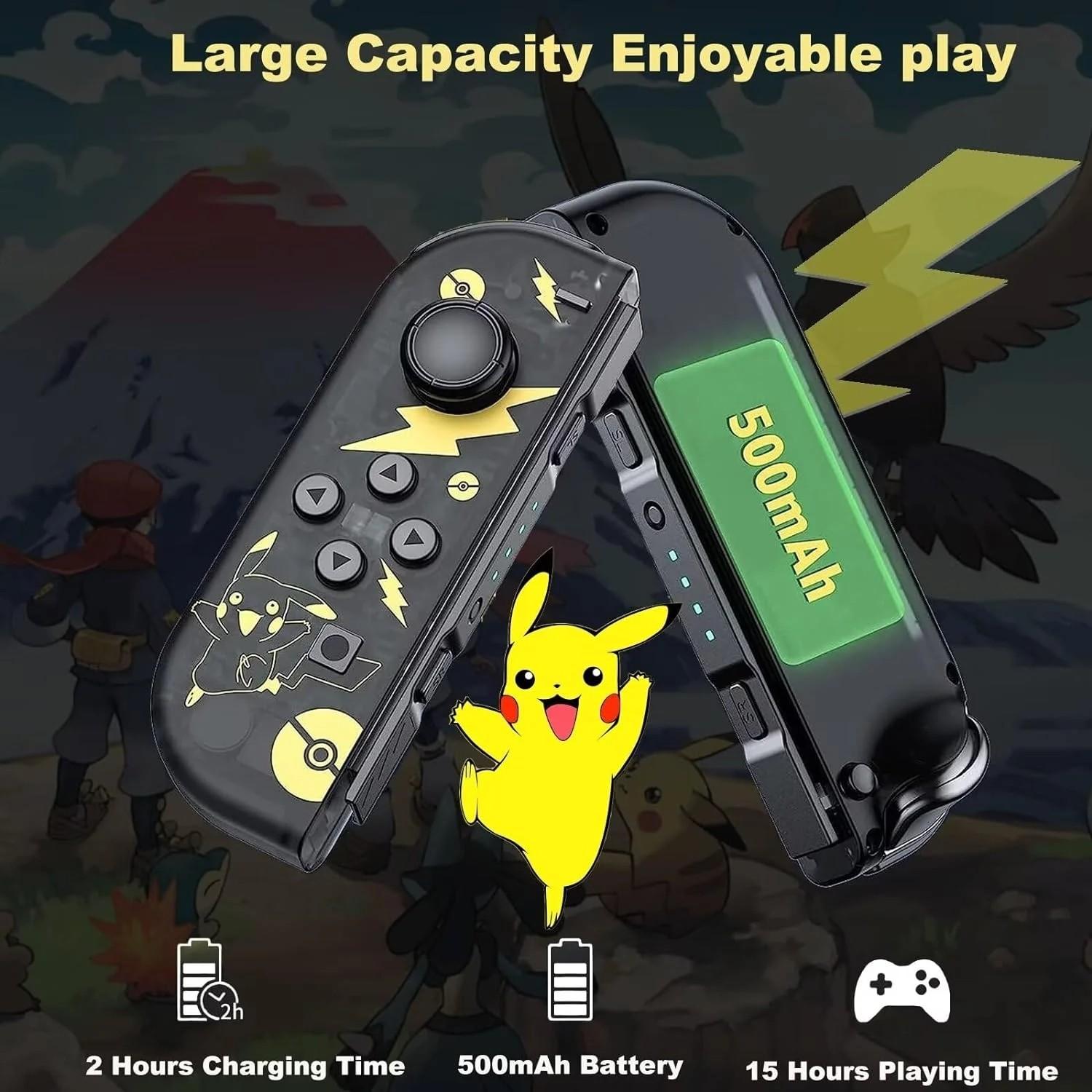 Wireless Controller Game Pad for Game Handheld, Compatible with Switch Lite Oled, Dual Vibration Function, Cool Replacement Accessory, Wireless Gaming Controller