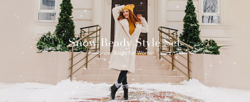 HOBIBEAR New Women's Waterproof Winter Snow Boots Lightweight Warm Faux Fur Lined Mid-Calf Booties