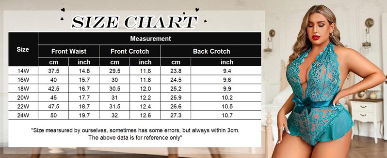 Avidlove Plus Size Lingerie for Women Deep V Neck Teddy Lingerie Halter Lace Bodysuit Nightgown Avidlove Plus Size Lingerie for Women Deep V Neck Teddy Lingerie Halter Lace Bodysuit Nightgown