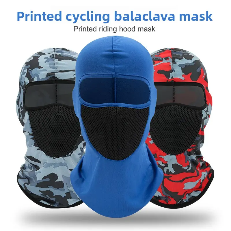 Ice silk printed hat, outdoor cycling hood, face mask, breathable liner, bicycle mask, hood hat Ice silk printed hat, outdoor cycling hood, face mask, breathable liner, bicycle mask, hood hat