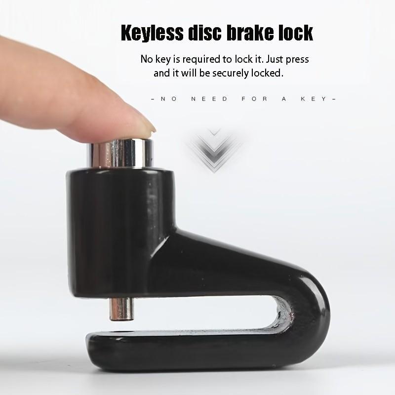 Motorcycle Disc Brake Lock, Anti-Theft Scooter Disk Lock, Anti-Pry Electric Vehicle Brake Rotor Security Lock, Ebike Accessories, Motorcycle Locks Anti Theft