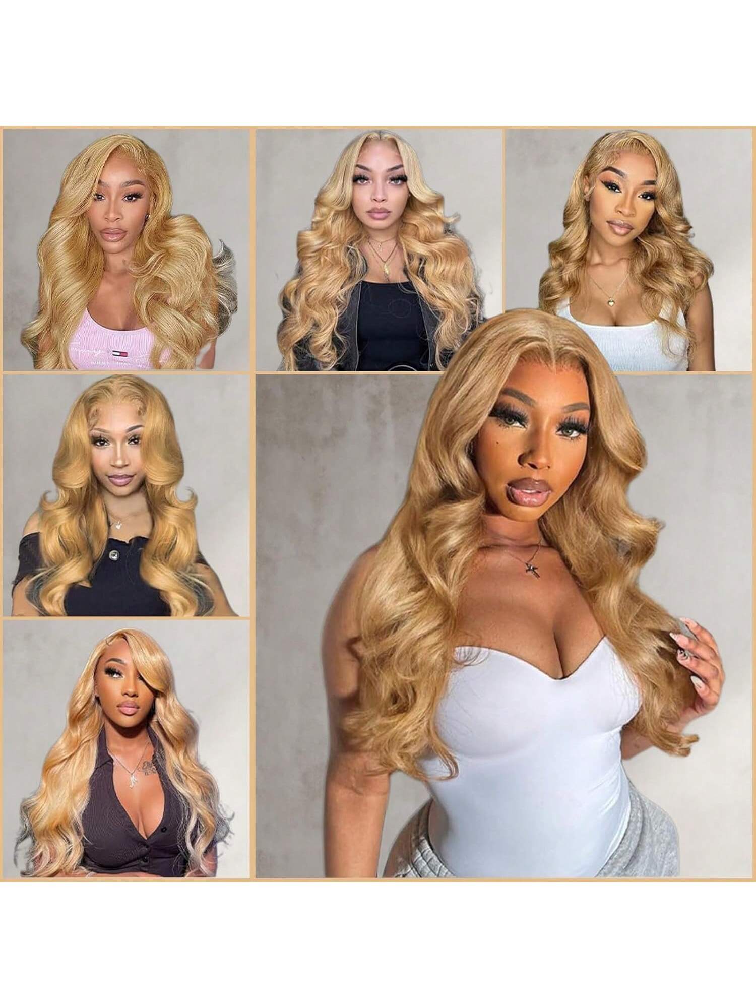 180% Density 30 Inch Honey Blonde 13x6 HD Lace Front Wig 