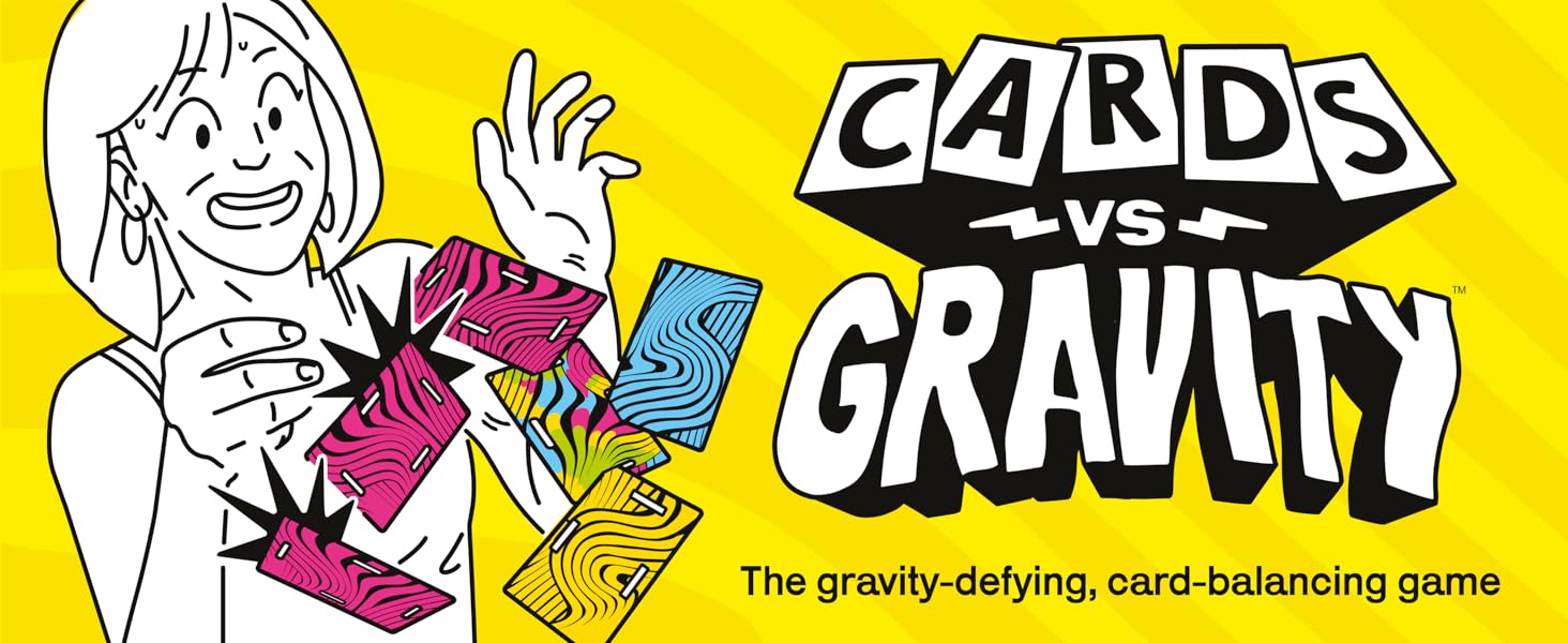 Gravity Cards Battle Game Pro Version, Ultimate Stacking & Balancing Challenge, Portable Travel Game, Waterproof PVC Card Game for Camping, Vacations & Family Fun