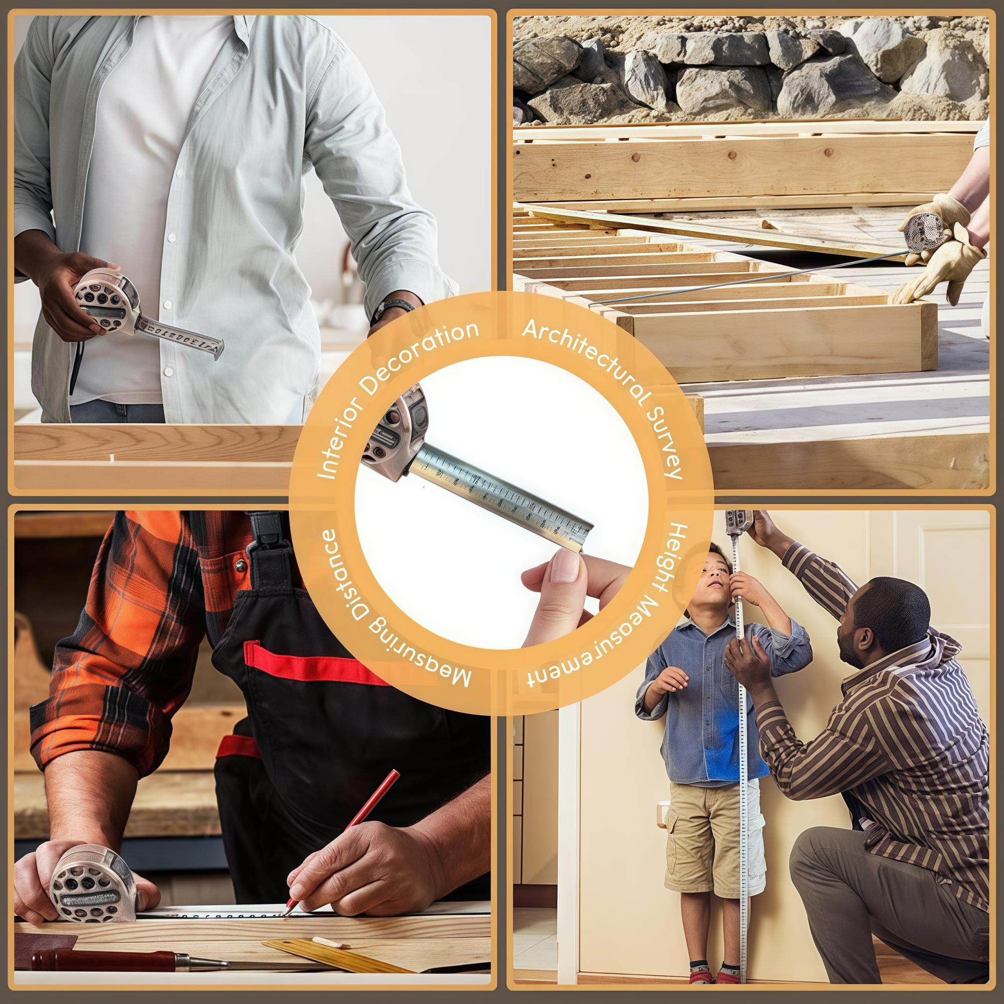 25 ft/16 ft Copper-Color Tape Measure, High-Hardness Material, Shockproof, Waterproof and Dirt-Resistant, Dual Metric & Imperial Scales, High-Precision Measuring Tape for Construction & DIY Projects, Durable Tape Measure 25 ft/16 ft Copper-Color Tape Measure, High-Hardness Material, Shockproof, Waterproof and Dirt-Resistant, Dual Metric & Imperial Scales, High-Precision Measuring Tape for Construction & DIY Projects, Durable Tape Measure