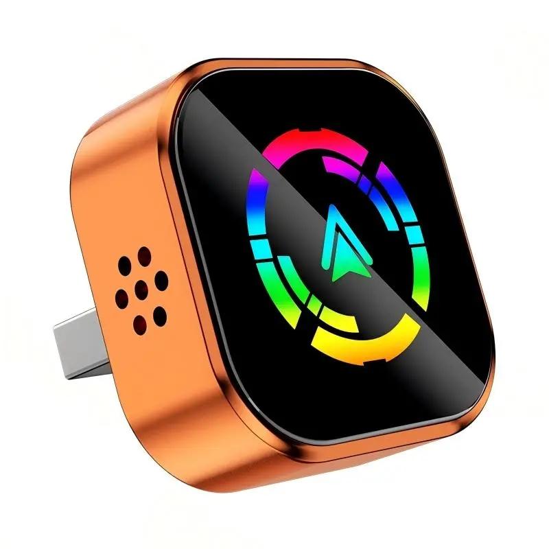 2026 Wireless Carplay Adapter for iPhone/android, Quick Connect, Hands-Free Calling, Bluetooth-compatible Dongle with Charger