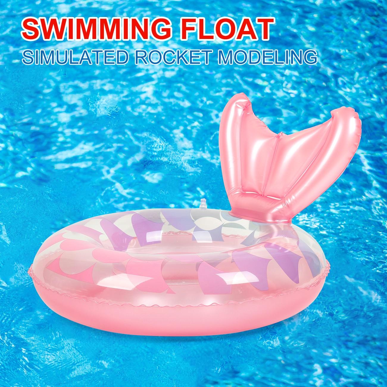 Mermaid Tail Pool Float, Cute Fun Swimming Ring, Outdoor Pool and Beach Use, Party Floating Circle, 1 Piece Pack
