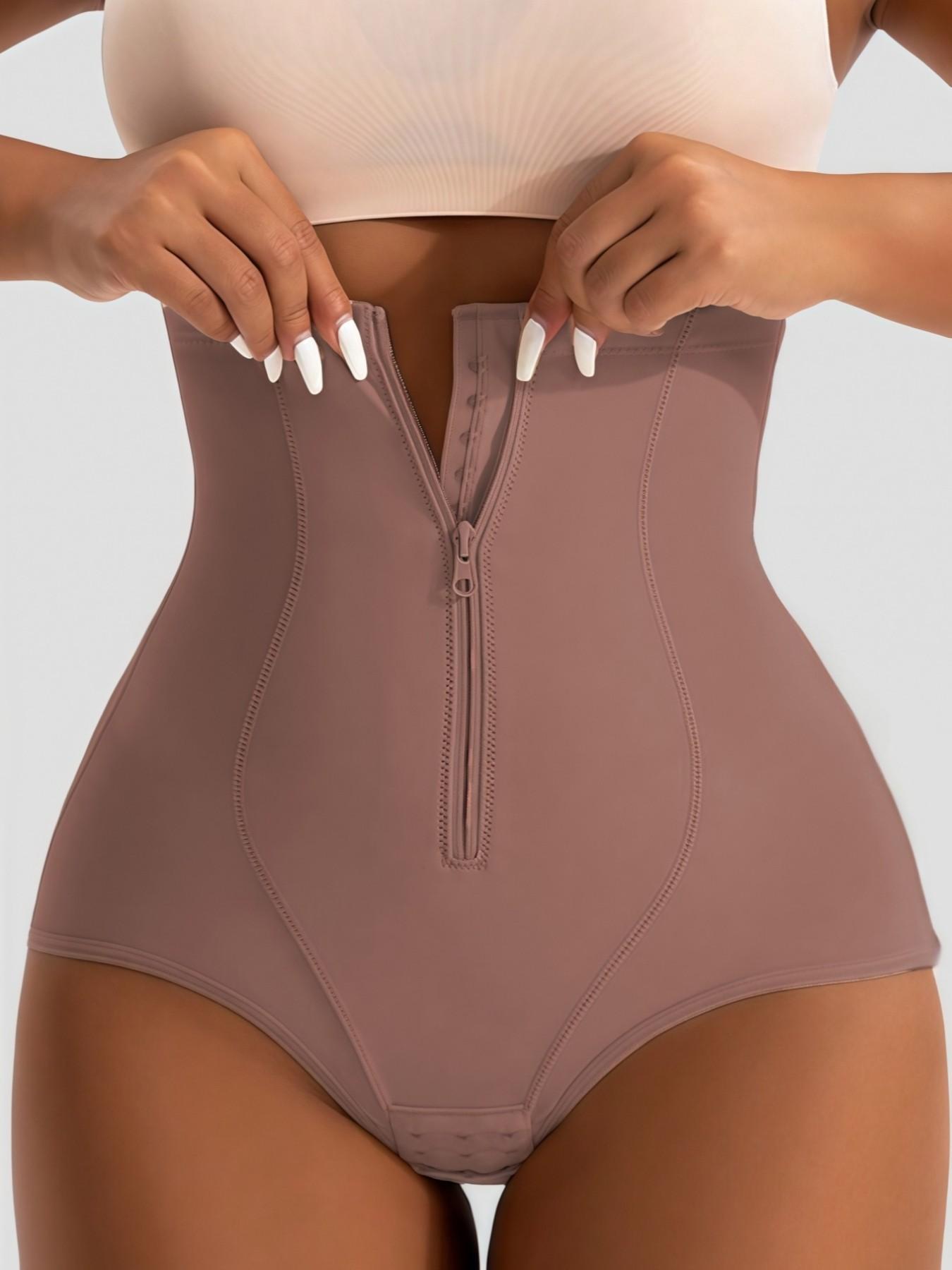 1 Count Women High Cincher Waist Shaping Panty,Butt Lifting Bottoms,Breathable Waist Belt,Double-Layer Reinforced Crotch Shorts,Solid Color High Compression Shapewear Briefs,Tummy Control Underwear,Suitable For All Seasons Multiple Occasions