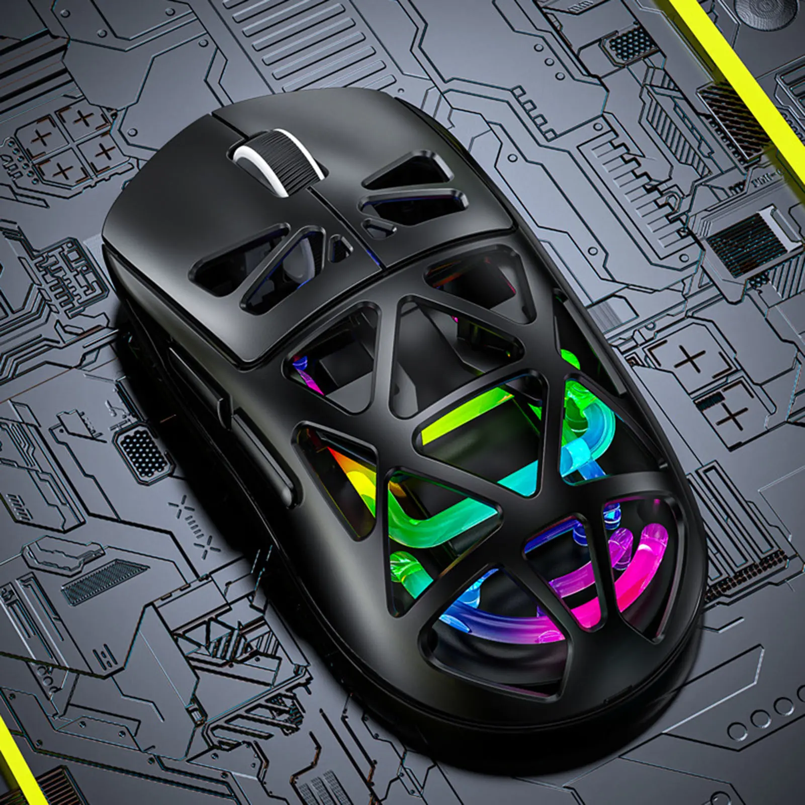 Wireless Gaming Mouse Lightweight 3 Modes Bluetooth 2.4G Type C Wired Mouse 4800DPI More Than 200Hrs Battery Life for Win11