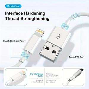 for iPhone Charging Cable for iPhone Charging Cable, Long Charging Cable, Data Transfer, 3.3/6.6/10ft Lightning to USB Cable, Cord, for iPhone Charging Cable for iPhone 14 Pro Max/14/13 Pro/12 Mini/11/XS/XR/8/7/6S/5/SE