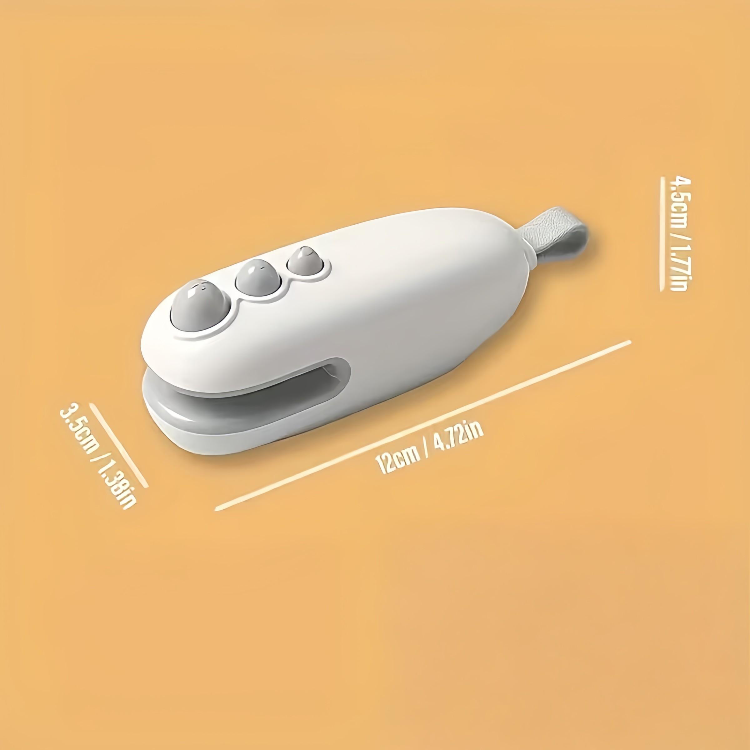 1PCS Mini Bag Sealer Rechargeable Handheld Magnetic Heat Sealer 2 In 1 With Cutter Food Freshness Snack Sealing Portable Home Kitchen Sealing Tool