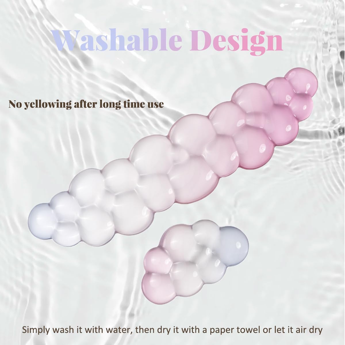 Gel Keyboard Wrist Rest Cloud Set, Clear Wrist Support and Arm Support Keyboard Rest for Typing , with Non-Slip Soft Washable Wrist Rest( Blue) Gel Keyboard Wrist Rest Cloud Set, Clear Wrist Support and Arm Support Keyboard Rest for Typing , with Non-Slip Soft Washable Wrist Rest( Blue)