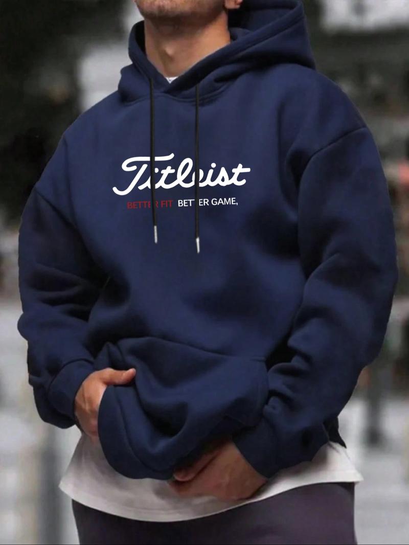 Unisex Hooded Golf Sweatshirt, Long Sleeve Fitted Design, Casual Sporty Style, Ideal Gift for Golf Enthusiasts, Fall & Winter Wear