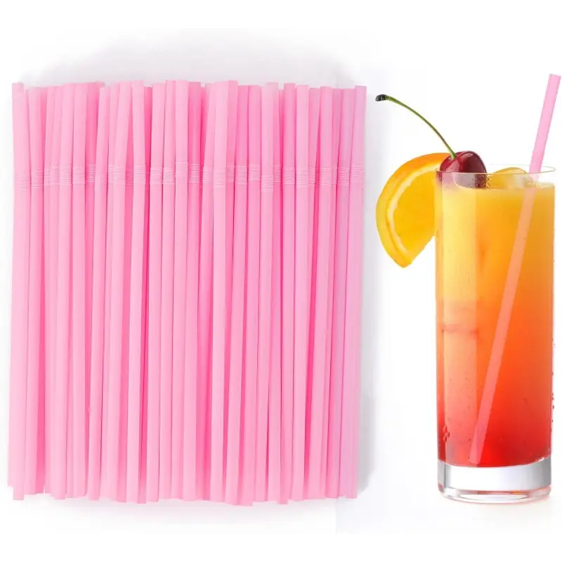 100 Flexible Lightweight Plastic Straws, Ideal for Weaving, DIY Craft Supplies, Perfect for Basket Making, Art Projects, Bendable Straws