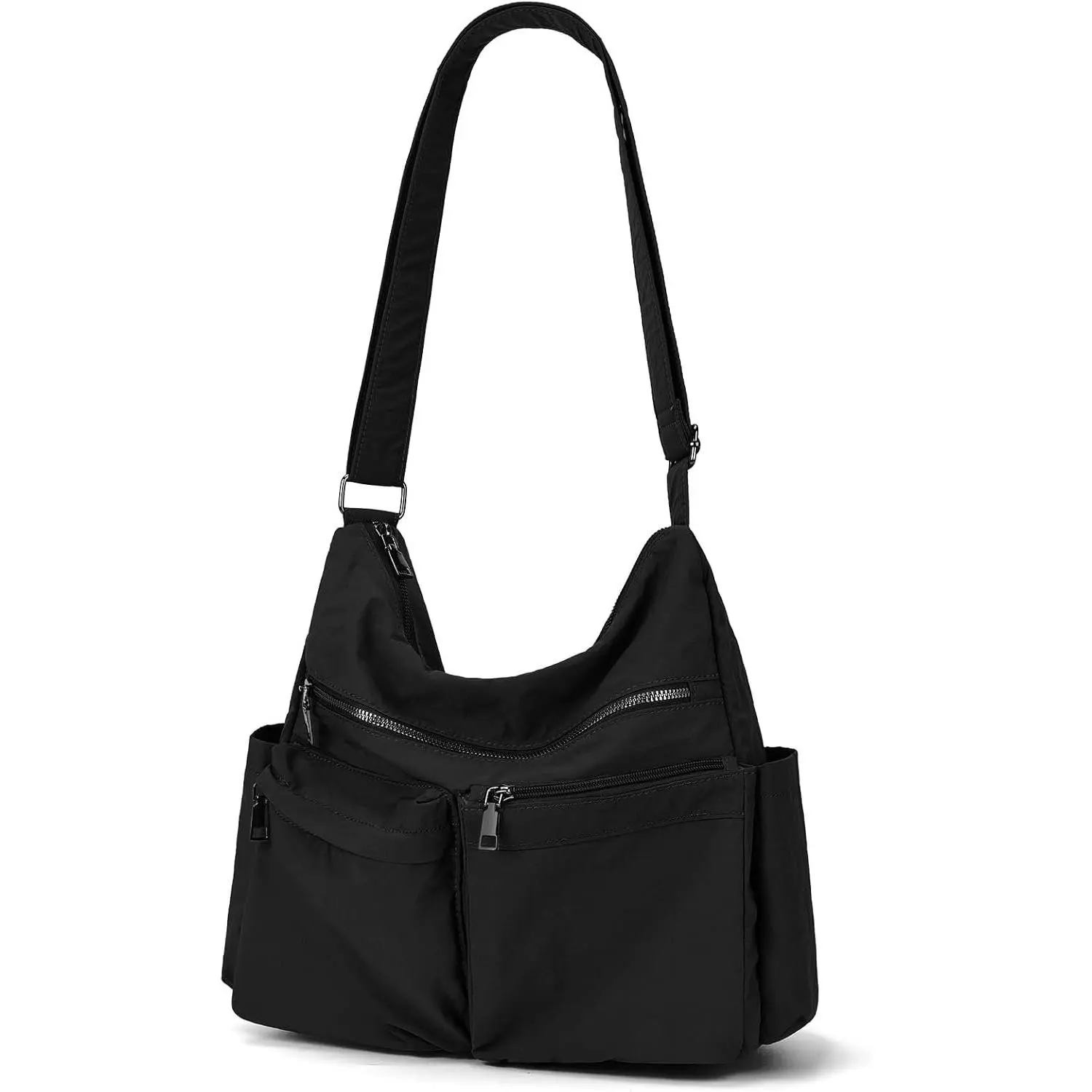 Lightweight Crossbody Messenger Bag for Women, Nylon RFID Anti-  Bag Purse for Travel/Work/Diaper