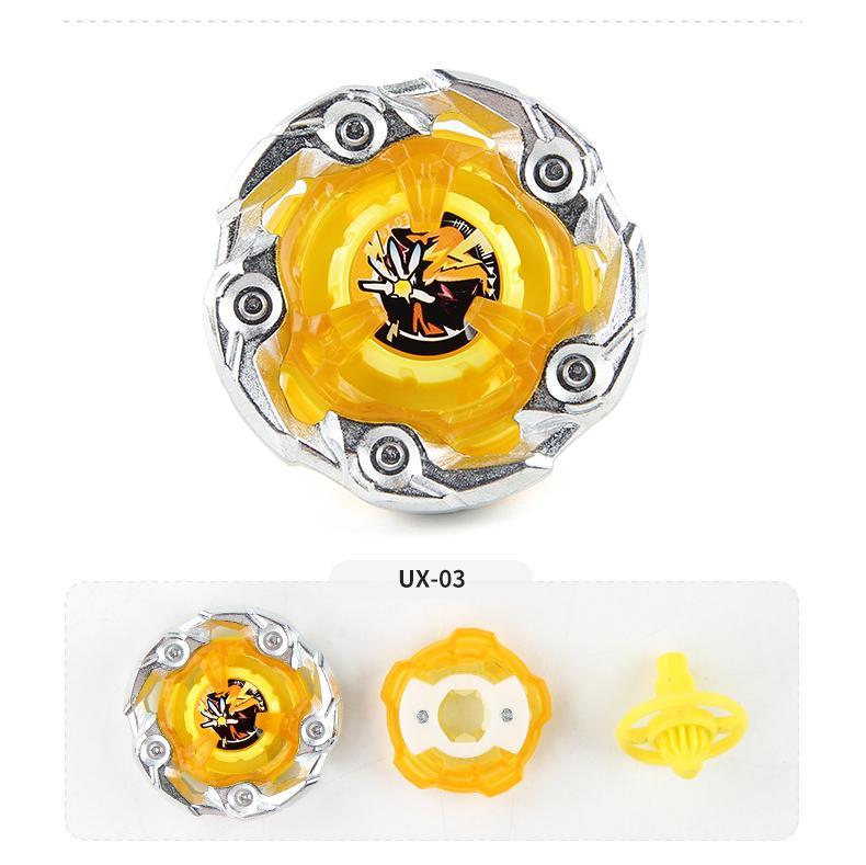 Bey X UX Booster Starter Battle Top with Launcher Grip Set Gyro Spinning Toy Fighting Game Xmas Gift
