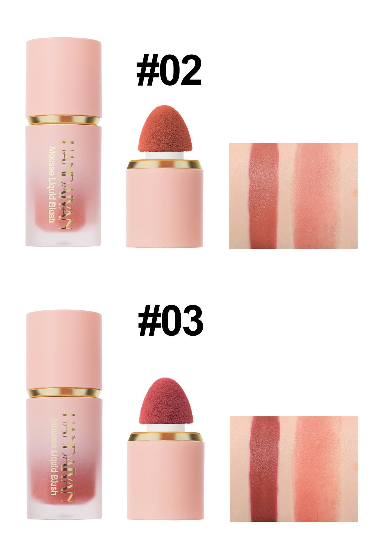 HANDAIYAN Liquid Blush — Matte Finish,Sculpts facial features, defines contours, and brightens the complexion to create a radiant look — Sweet Pink
