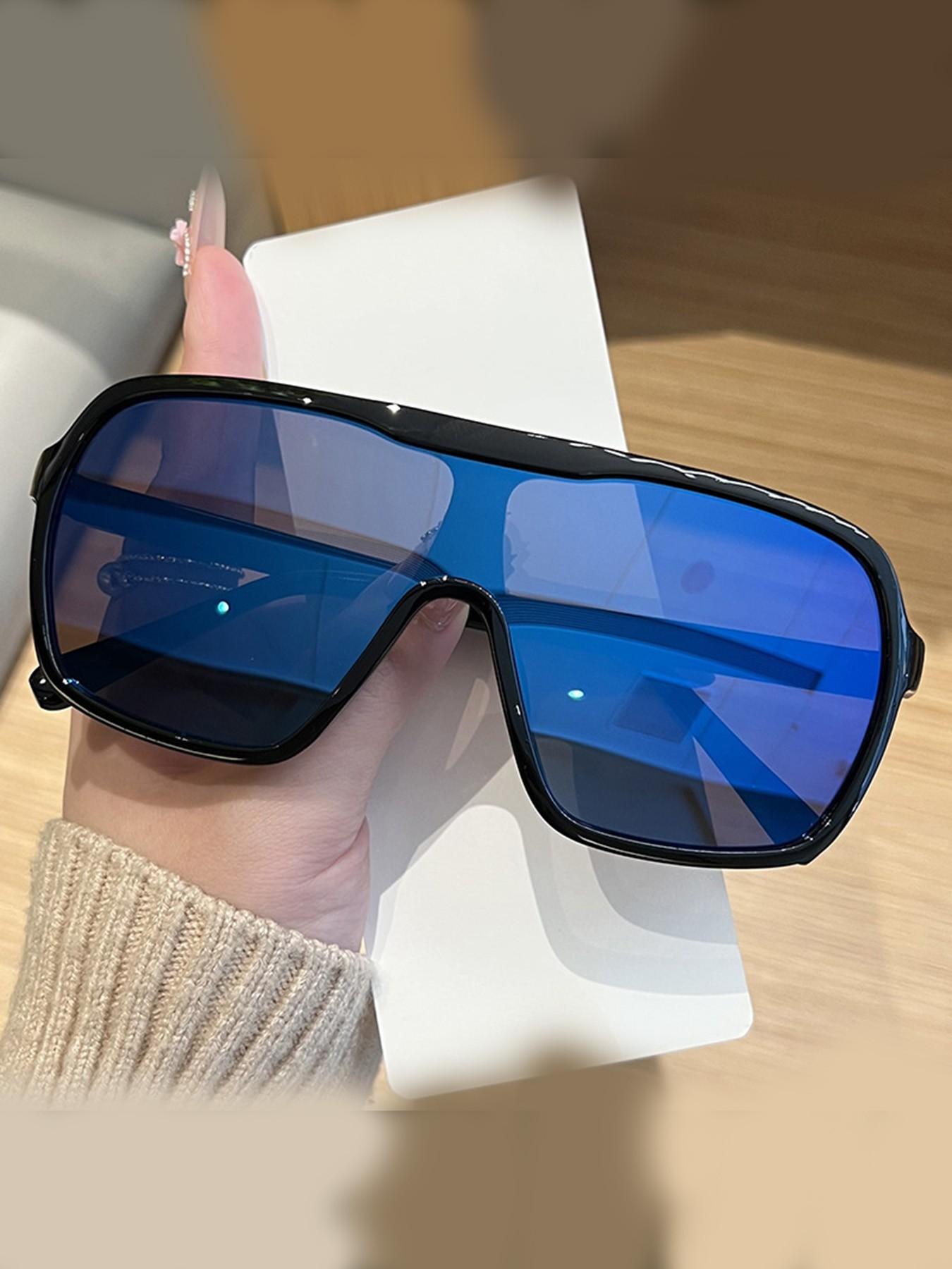 Square Frame Men's Sunglasses, Outdoor Sports Protective Glasses, Women's Cycling Sunglasses, All Seasons Casual Style