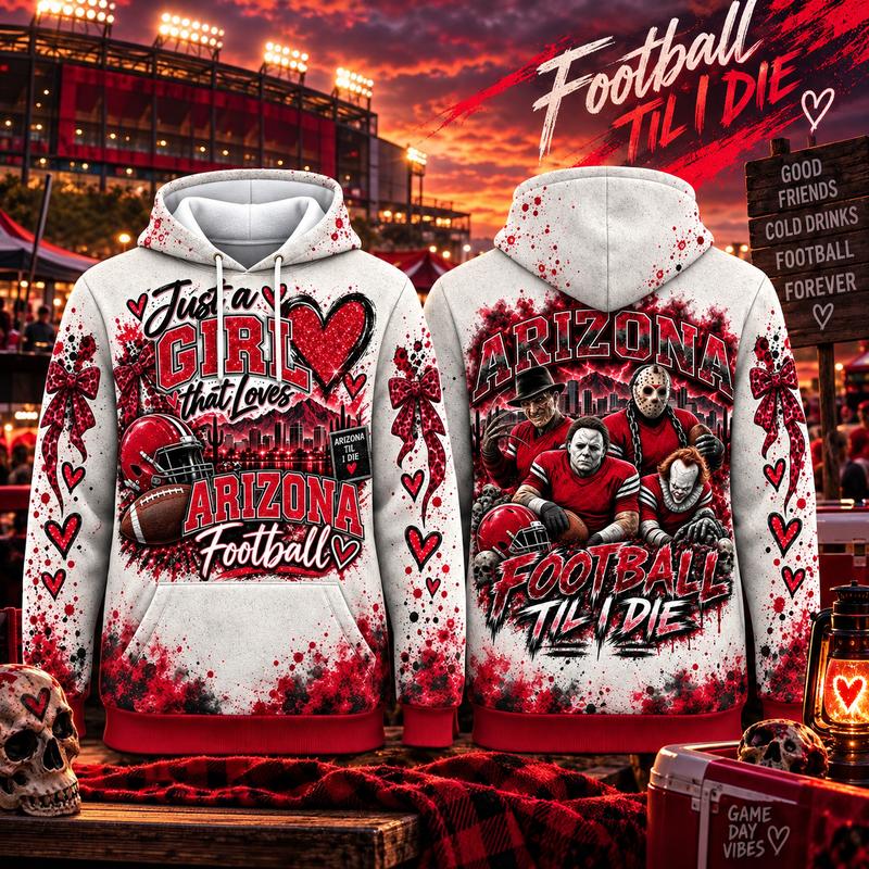 Women's Unisex Retro City Football Helmet Hoodie - Polyester Comfy Fabric, Kangaroo Pocket, Front & Back Horror Movie Character Graphic, Long-Sleeve Pullover for Game Day, Halloween