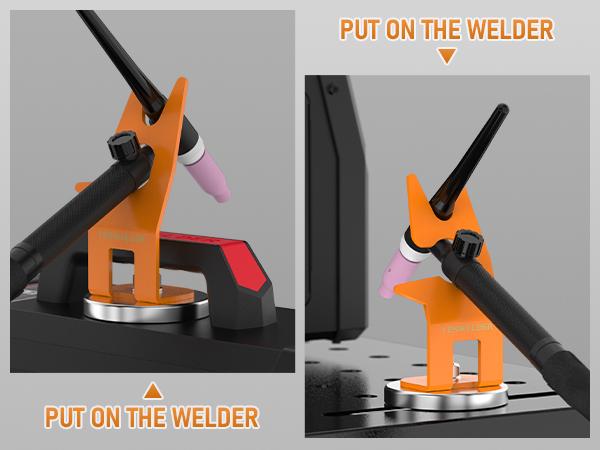 YESWELDER Magnetic TIG Welding Gun Holder | Welder Stand for TIG Torch & Plasma Cutter Torch with Strong Magnet Base