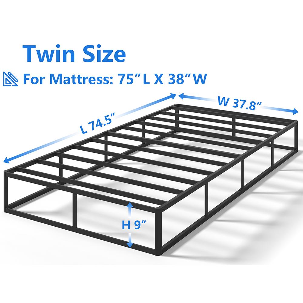 Edenza-Queen Box Spring 9 Inch5 7 9 box spring, Heavy Duty Mattress BoxSpring Foundation, Sturdy Queen Box Springs for Bed with Fabric Cover Set, Easy Assembly, Noise Free fabric cover set