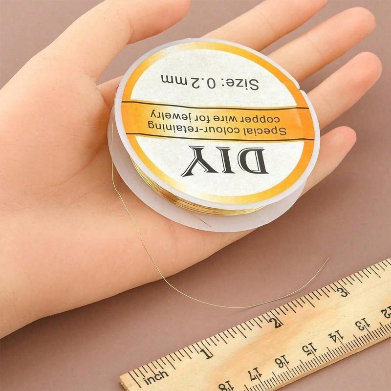 Flexible Transparent Nylon Beading Thread, DIY Jewelry Making Wire, Craft Hair Accessories, Floral Binding String, Ideal for Crafts