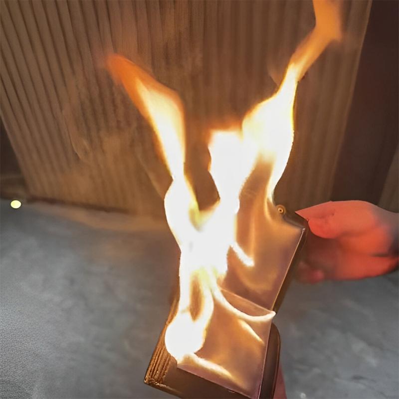 ELUMORA Flaming Fire Wallet Magic Trick - Mind-Blowing Novelty Leather Wallet, Epic Street Show Prop & Prank Tool for Close-Up Magicians | Cool Professional Tricks That Wow Crowds