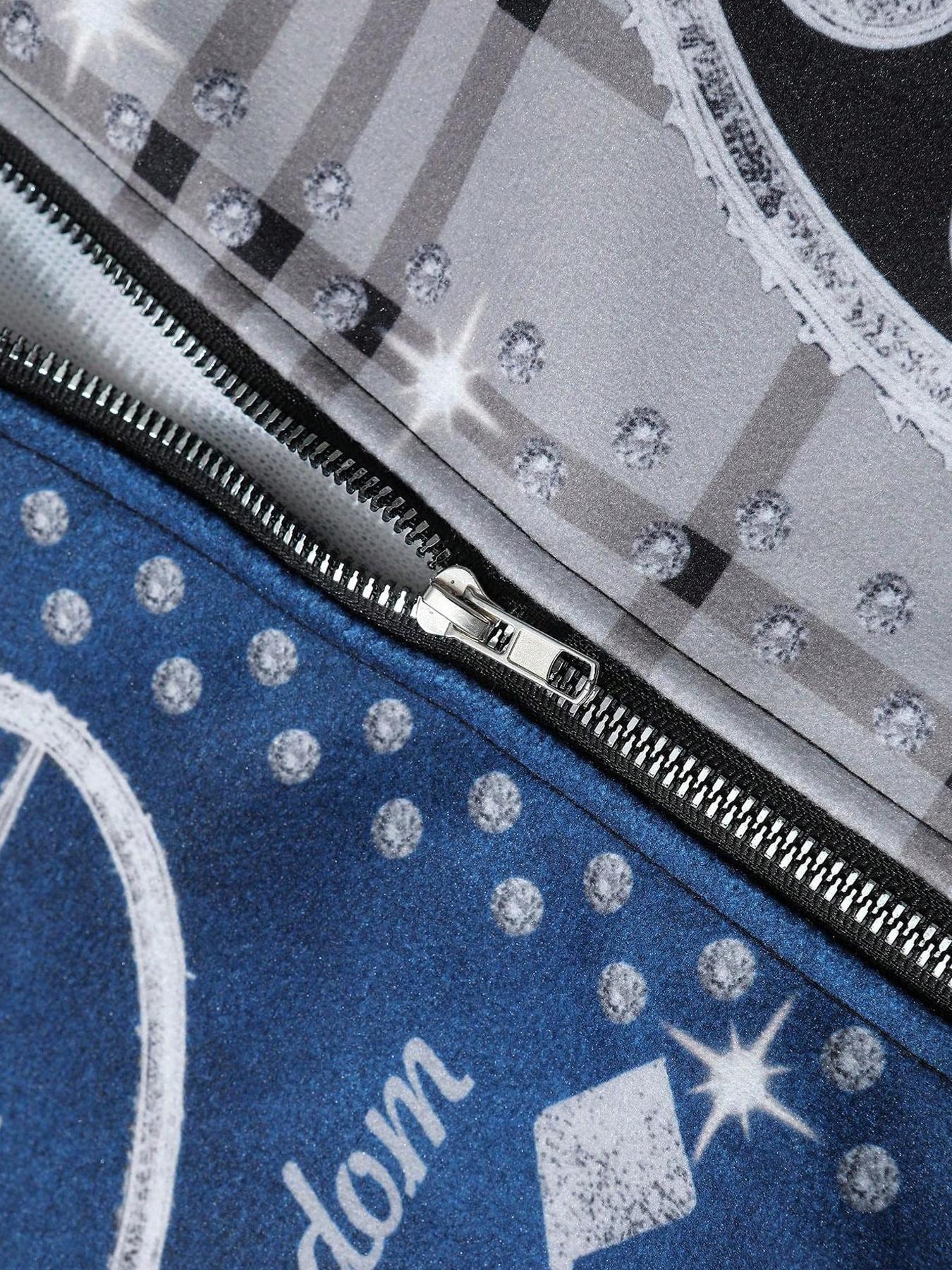 Men's Patchwork Flame Plaid Jacket, Streetwear Trendy Outerwear, Unique Sparkle Design, Ideal for Street Style, Outdoor, Daily Wear