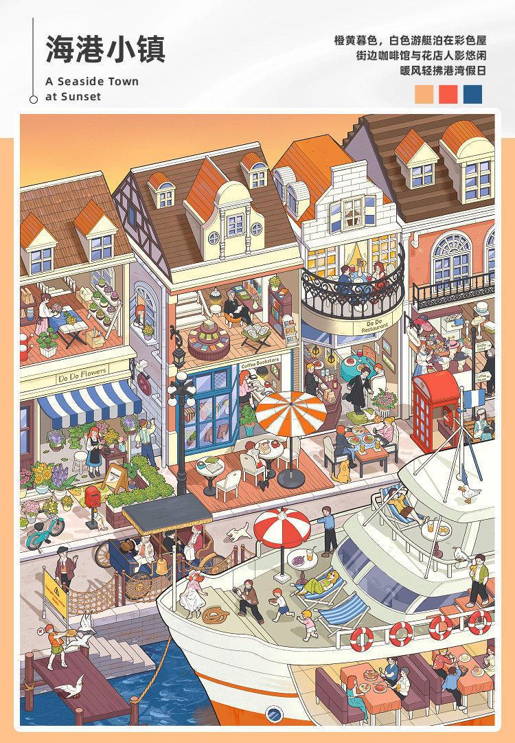 TiraDo Miniature Scene Collection Planner Stickers 3D Office Cubicle Diorama Stickers Cartoon Home Decoration for Bullet Journal Journaling Crafts Supplies