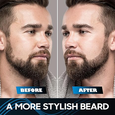 4-Tip Liquid Pen for Beard & Eyebrow-Water-Resistant, Natural-Looking, and Long-Lasting