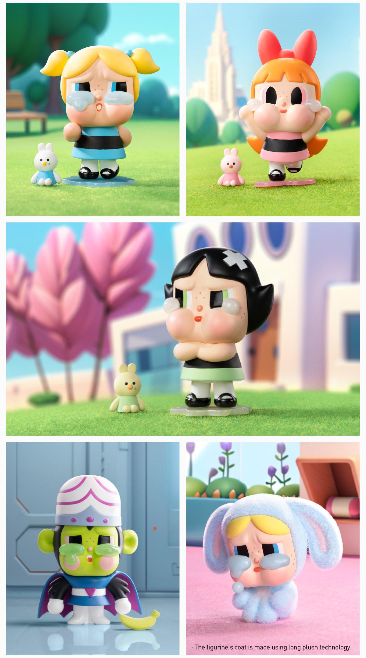 POP MART CRYBABY × Powerpuff Girls Series Figures,  Blind Box, Mystery Box