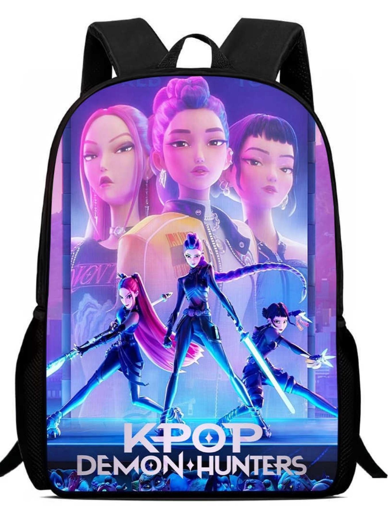 Kpop Twice Takedown Chibi Print Backpack, Casual Lightweight School Bag for Students, Fashion Travel Daypack, Stylish and Comfortable