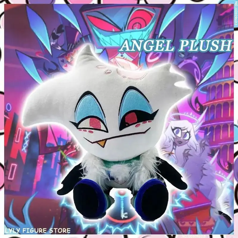 2026 New hot item  In Stock Hazbin Hotel Plush Angel Vox Figure Cartoon Stuffed Doll Figurine Plushies Peripherial Christmas Gift