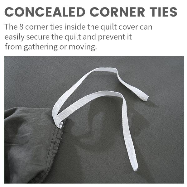 Bedlifes 100% Organic Cotton Soft & Breathable Hotel Duvet Cover 4 Sizes 3-Piece Set Includes 1 Duvet Cover with Zipper & 2 Pillowcases ,Comforter Not Included for Valentines Day