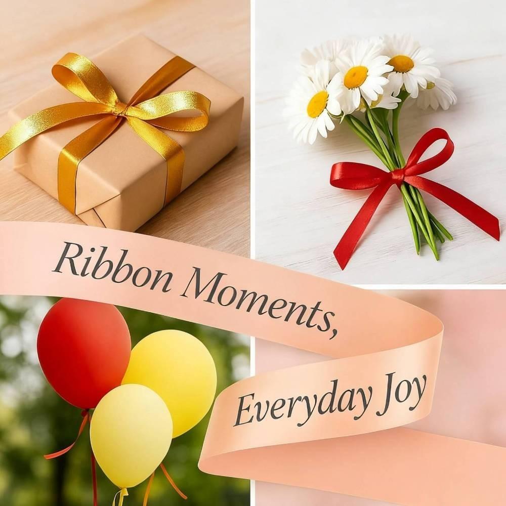 Lavender Satin Ribbon Roll, 3/8 Inch Wide, Multi-Purpose Decorative Ribbon for Gift Wrapping, Wedding, Party, DIY Crafts