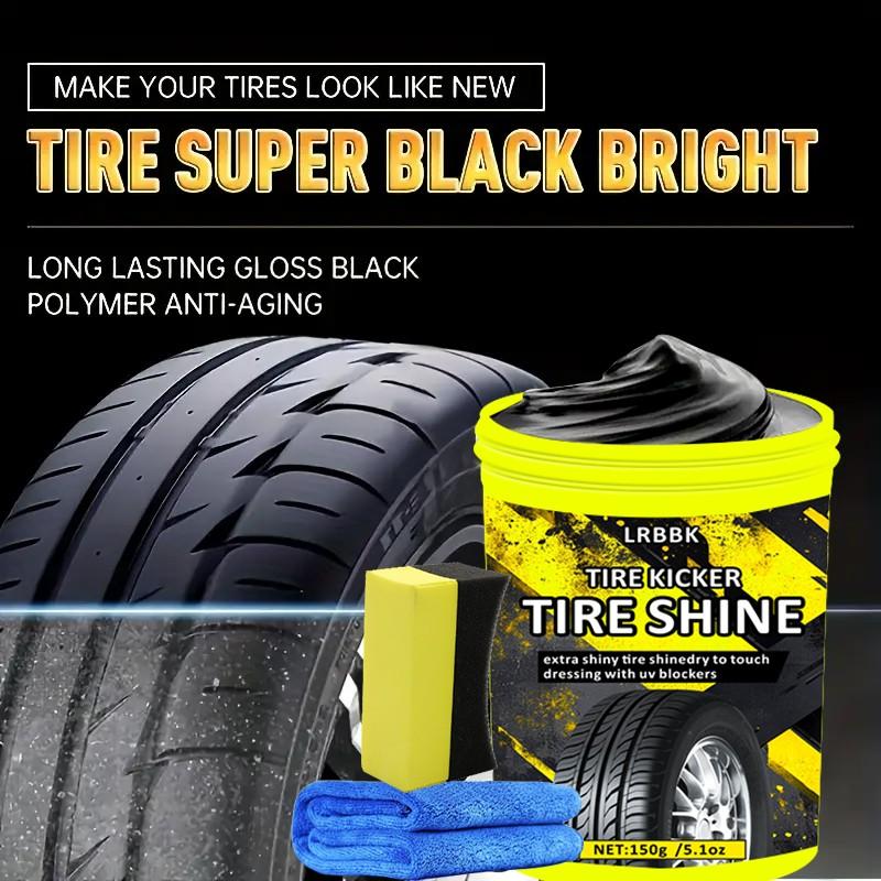 Car Tire Wax Shine Agent, Blackening Durable Protection Oil 150g, Tire Care Maintenance, Long-Lasting Shine, Tire Coating