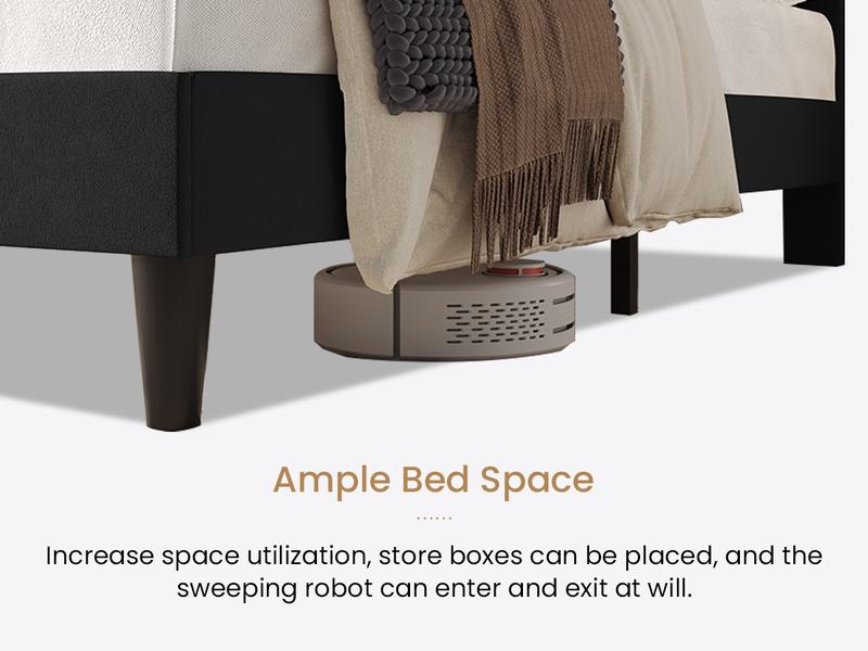 【Clearance】SHA CERLIN Fulll/Queen/King Size Velvet Bed Frame with Adjustable Headboard【Frame Only No Mattress】Diamond Button Tufted and Rivet Decor, No Box Spring Needed#ChristmasGifts#TikTokShopBlackFriday