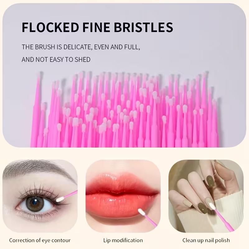 200pcs Disposable Makeup Brush Set, Mini Cotton Swabs, Mascara Brushes & Lip Brushes, Multifunctional Beauty Tools, Perfect Gift Choice