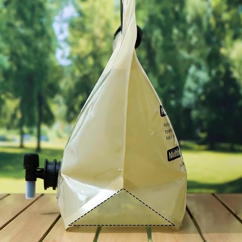 2-Pack Portable Outdoor Water Bags, Foldable Pe Square Storage Bags, Ideal for Camping, Picnics, and Travel, Durable and Lightweight Design