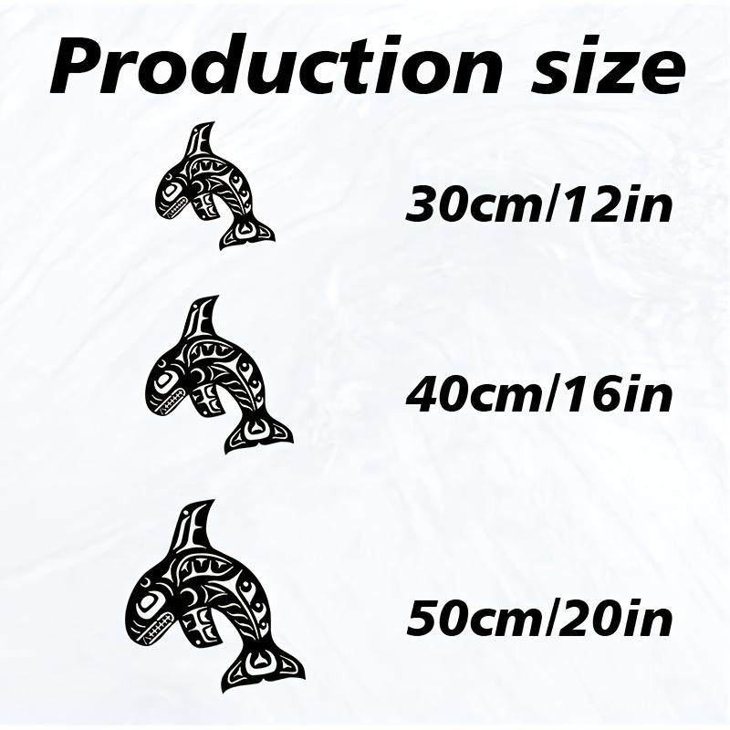 1pc Orca Metal Wall Art - Rust-Resistant Iron Orca Statue Mural Suitable for Coastal Nautical Decor, Ocean Theme Bedroom & Christmas Marine-Themed Gift for - Elegant Orca for Marine Lovers