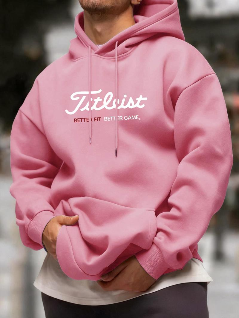 Unisex Hooded Golf Sweatshirt, Long Sleeve Fitted Design, Casual Sporty Style, Ideal Gift for Golf Enthusiasts, Fall & Winter Wear