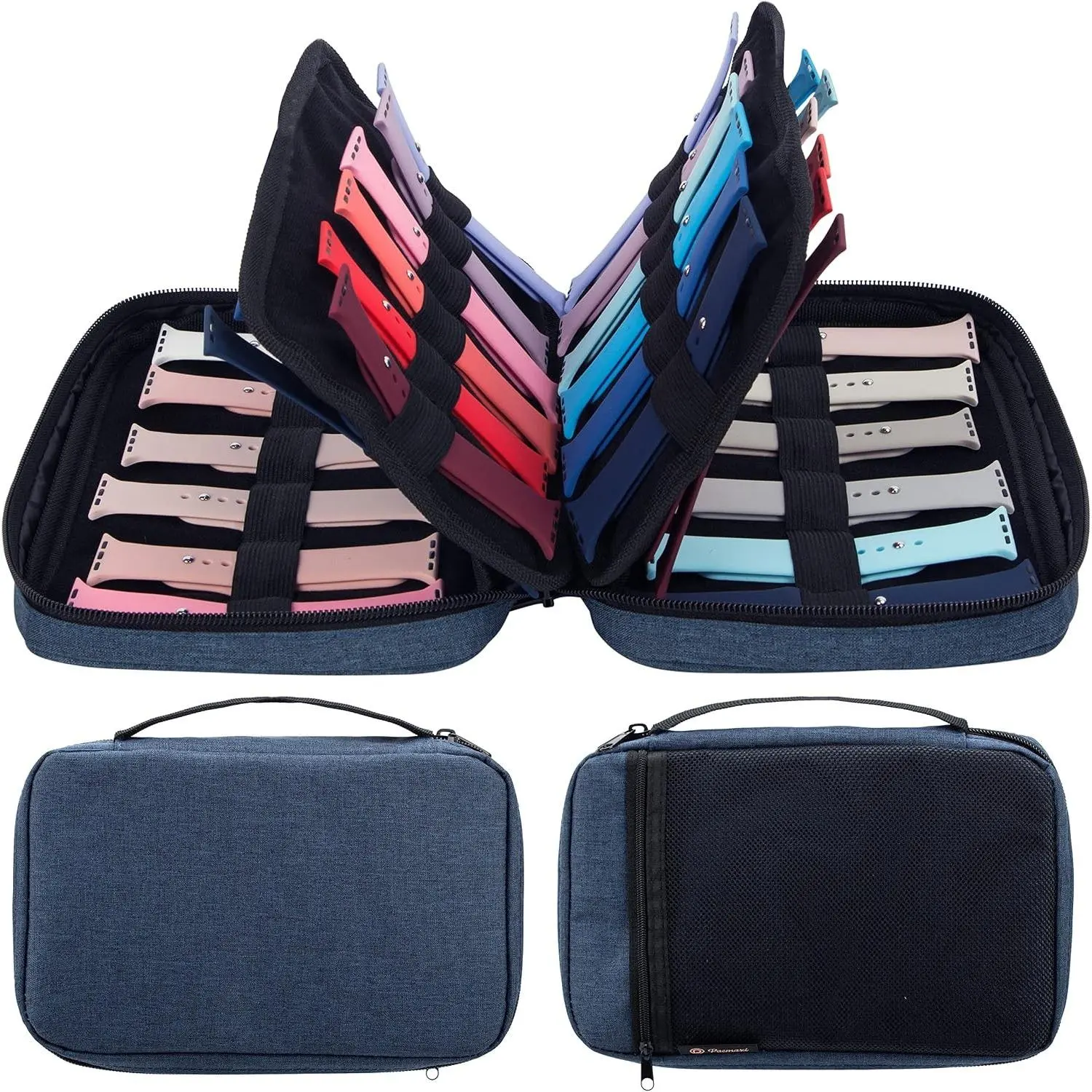 36 Watch Bands Storage Carrying Case Compatible with Watches | Watch Band Holder Fit for The Most Sizes of Watch Straps, Organizer for Watch Bands Accessories, Bag Only