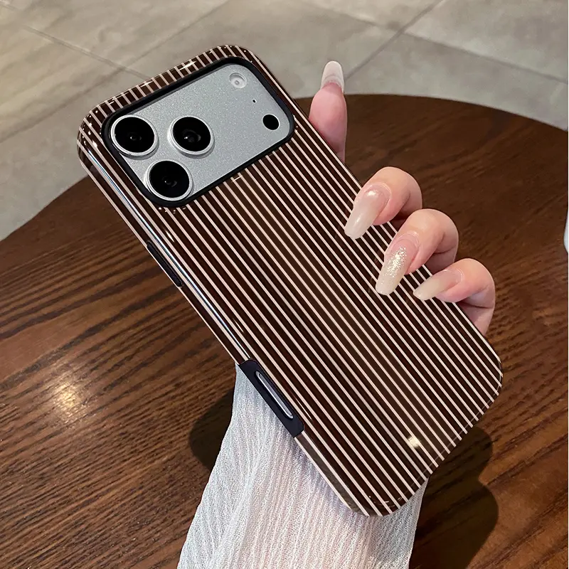 2-in-1 Sleek Glossy Finish Protective Cellphone Case with Warm Vertical ...